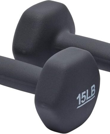 Amazon Basics Neoprene Dumbbell Hand Weights for Exercise and Muscle Toning