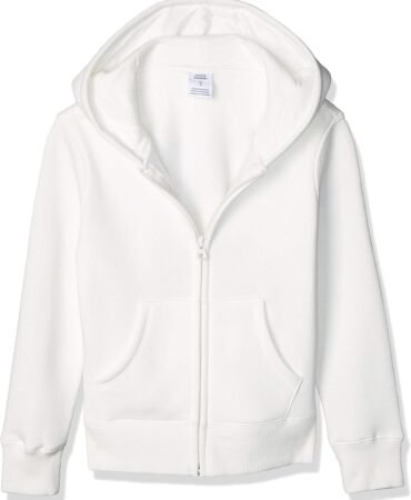 Amazon Essentials Girls and Toddlers' Fleece Zip-Up Hoodie Sweatshirt