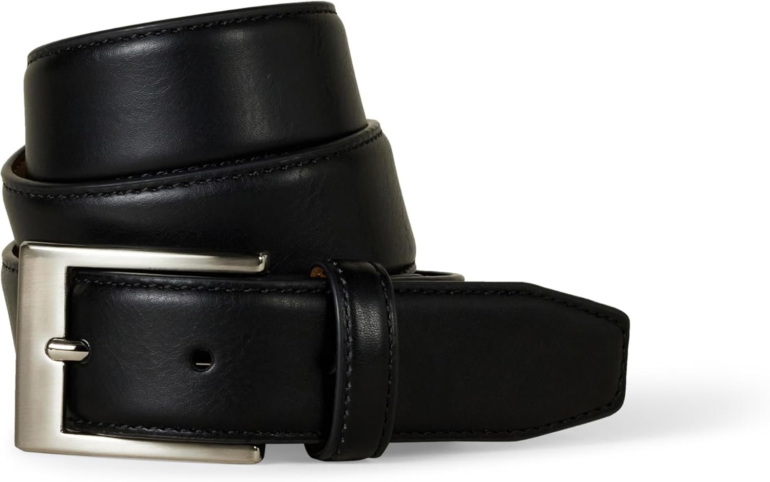 Amazon Essentials Men's Leather Belt, Classic Style