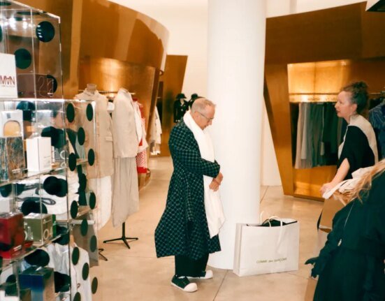 At the altar of Comme des Garçons with David Sedaris