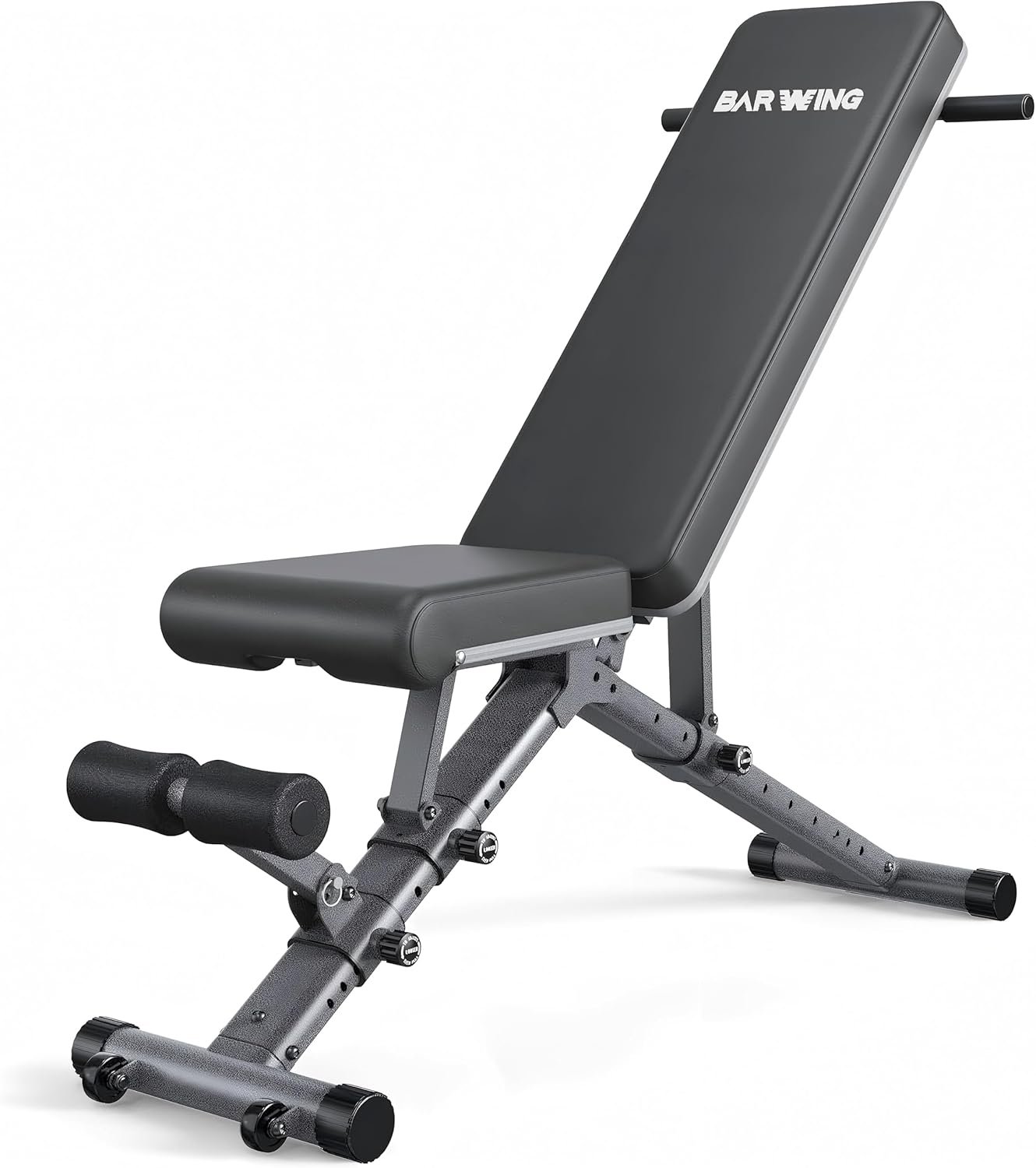 BARWING Adjustable Weight Bench Workout Bench, 1000/1300 LBS Heavy Duty Incline Decline Bench for Home Gym, Easy Assembly Foldable Training Lifting Bench