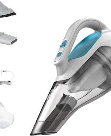 BLACK+DECKER dustbuster Cordless Handheld Vacuum, Portable Vacuum for Car and Home Rechargeable, Powerful Suction, Wide Mouth (HHVI315JO42)