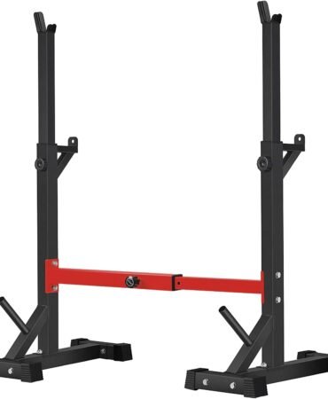 BangTong&Li Squat Rack Stand,Barbell Rack,Bench Press Rack Stand Home Gym Adjustable Weight Rack 550Lbs