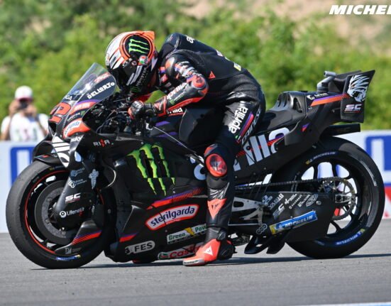 Bezzecchi and Aprilia's 850 tested in Brno, just three seconds off MotoGP pace