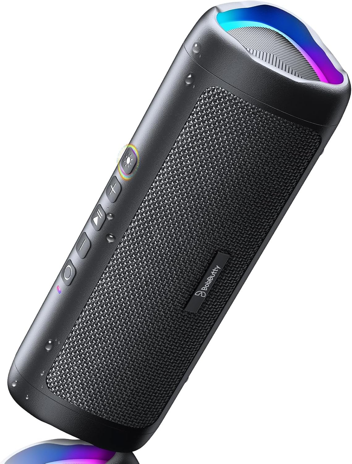 Bluetooth Speaker, 20W HD Sound, Portable Wireless, IPX5 Waterproof, Up to 24H Playtime, TWS, for Home/Party/Outdoor/Camping/Beach Essentials, Birthday Gift for Fathers Day Men Dad Husband (Black)