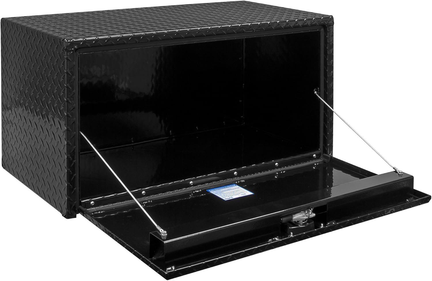 Buyers Products 1725153 Black Diamond Tread Aluminum Underbody Truck Tool Box, 14 x 12 x 30 Inch, Made In The USA, Truck Box For Storage & Organization, Durable Job Box for Truck