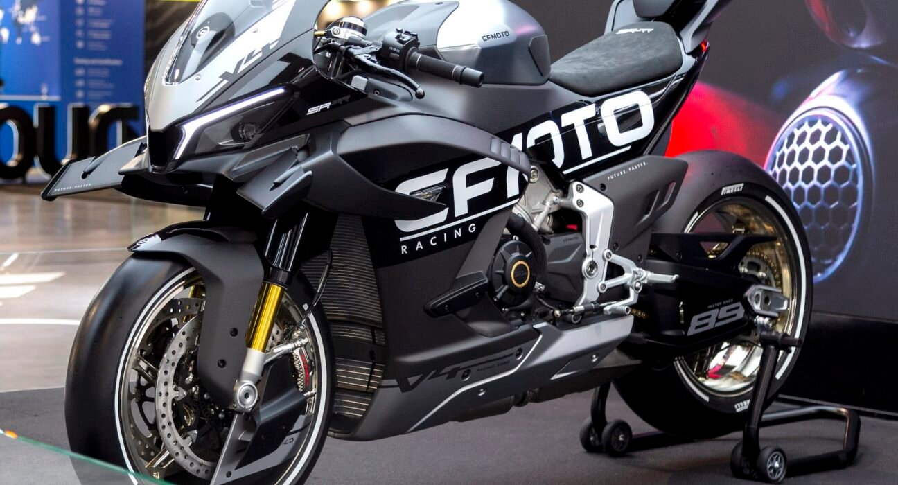 CFMoto V4 SR-RR challenges European superbikes with new Chinese speed record