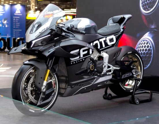 CFMoto V4 SR-RR challenges European superbikes with new Chinese speed record