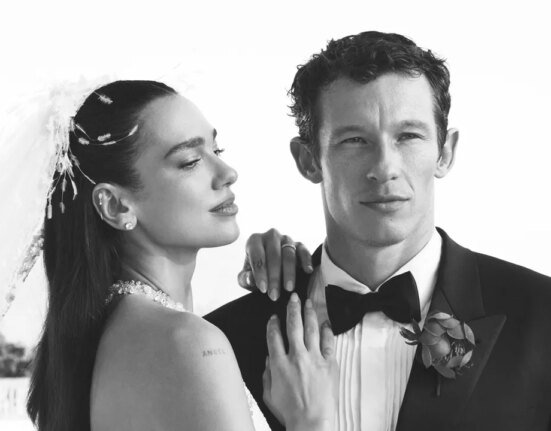 Callum Turner saved his best wedding suit for last