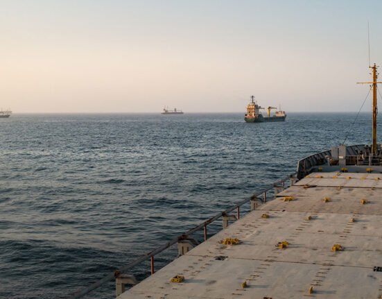 Cargo ship attack test, reopening of the Strait of Hormuz
