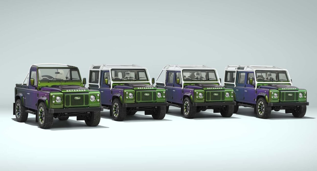 Classic Land Rover Defender gets a V8 and color-changing paint