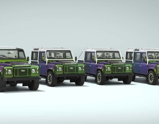 Classic Land Rover Defender gets a V8 and color-changing paint