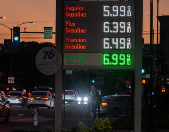 Diesel prices fall below $5 per gallon