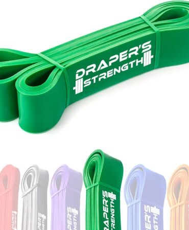 Draper's Strength Heavy Duty Resistance Stretch Loop Bands for Powerlifting Workout Exercise and Assisted Pull Ups