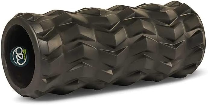 Fitness Mad Unisex's Tread EVA Foam Roller, Black, 32 x 13.5 cm