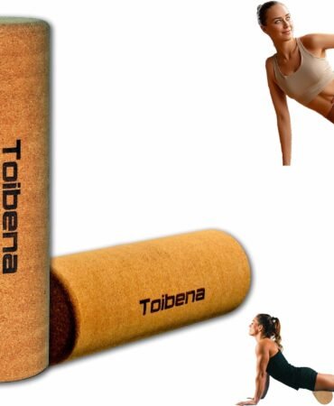 Foam Roller Physical Therapy/Natural Eco-Friendly Cork Roller,High-Density deep Tissue Massage Roller,Forcefully Relax Muscles,Stretching Roller Yoga & Travel Friendly (12 * 4 Inch)