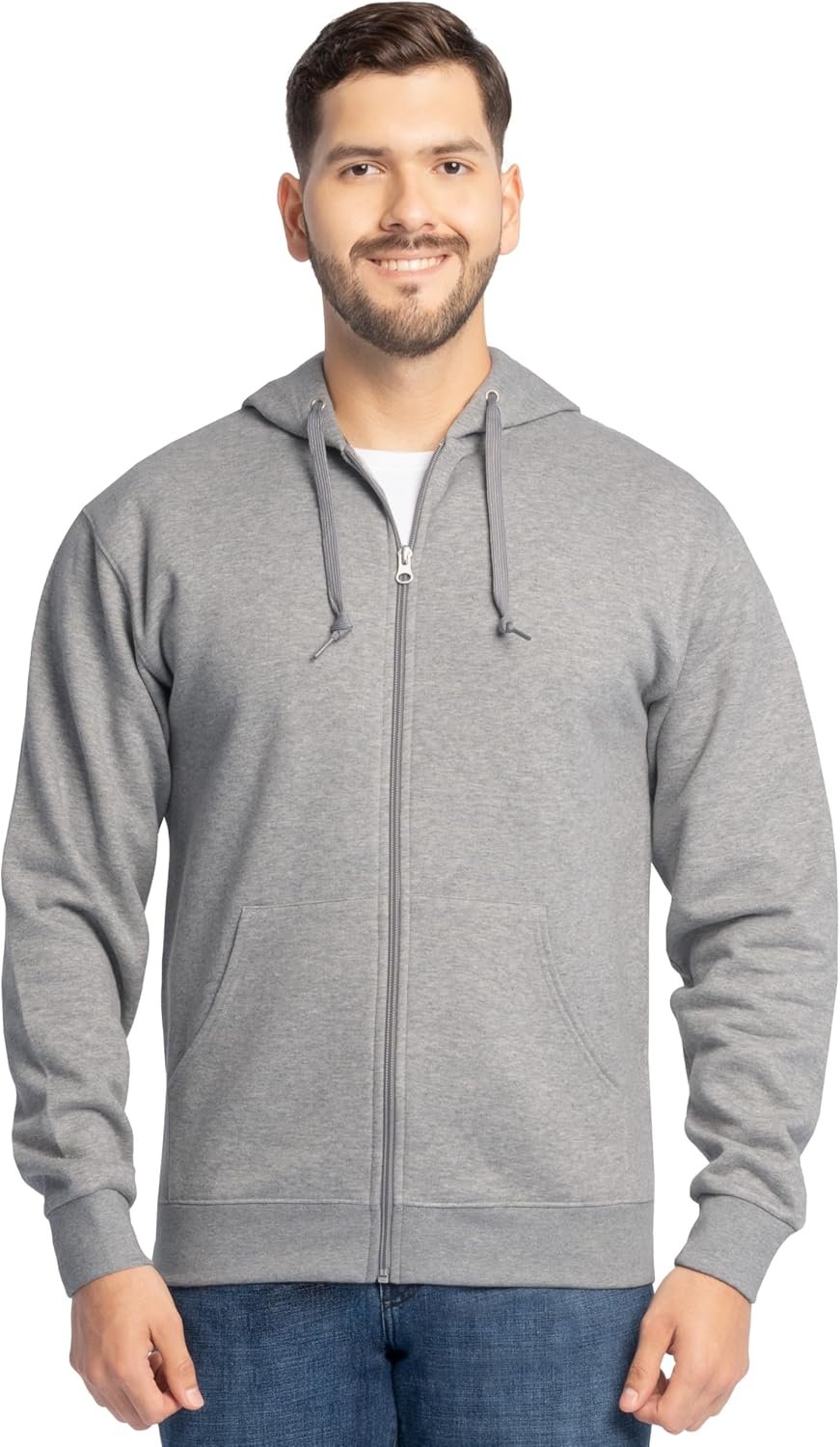 Fruit of the Loom Eversoft Fleece Full Zip Hoodie Sweatshirt