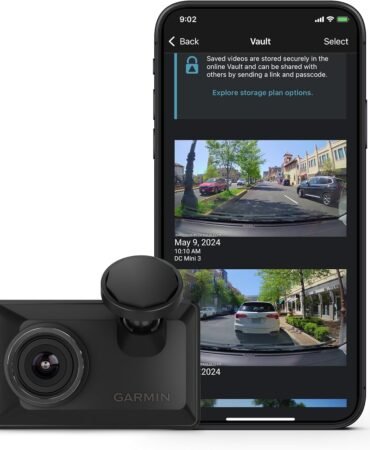 Garmin Dash Cam™ X310, Compact 4k Ultra HD Touchscreen Dash Cam with a 140-degree Field of View, Built in Clarity™ Polarizer, Voice Controlled, GPS, 2.4” Display, Automatic Recording