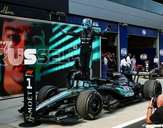 George Russell beats Max Verstappen to take dramatic victory at Austrian Grand Prix