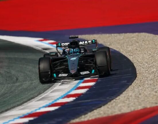 George Russell snatches Austrian Grand Prix pole as Verstappen crashes in final sector – but stewards investigation obscures result