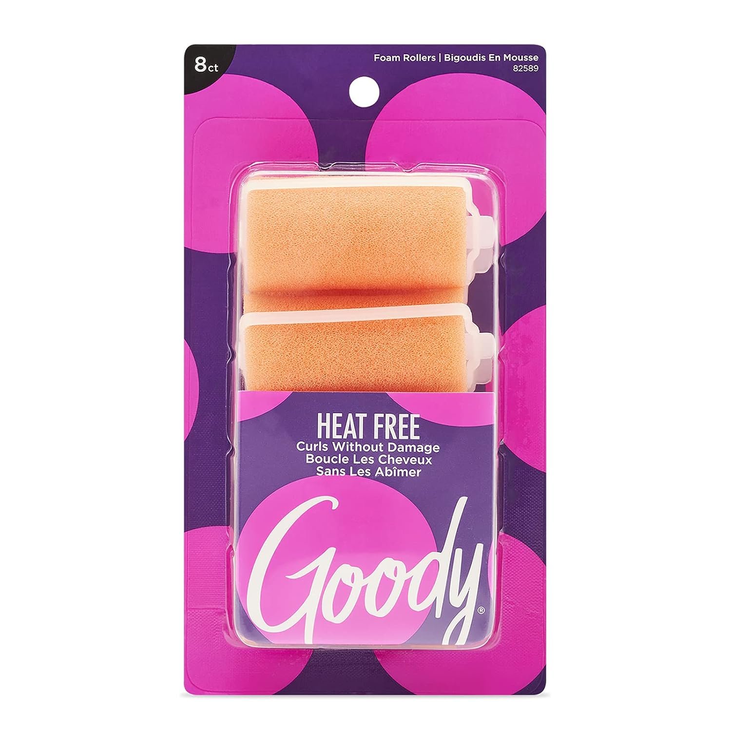 Goody Foam Rollers, X-Large, 8 Count (Pack of 1)