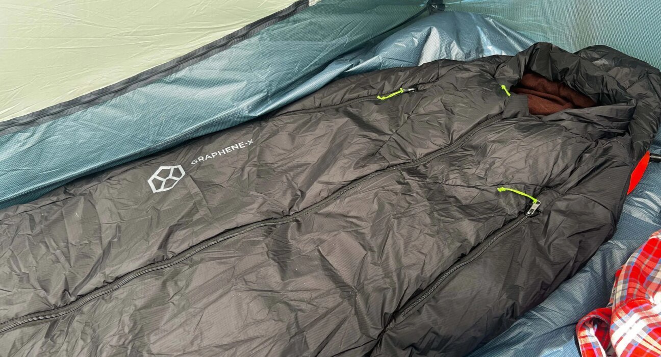 Graphene, airgel sleeping bag 'adapted to temperature': Graphene-X Tardigrade Light first look