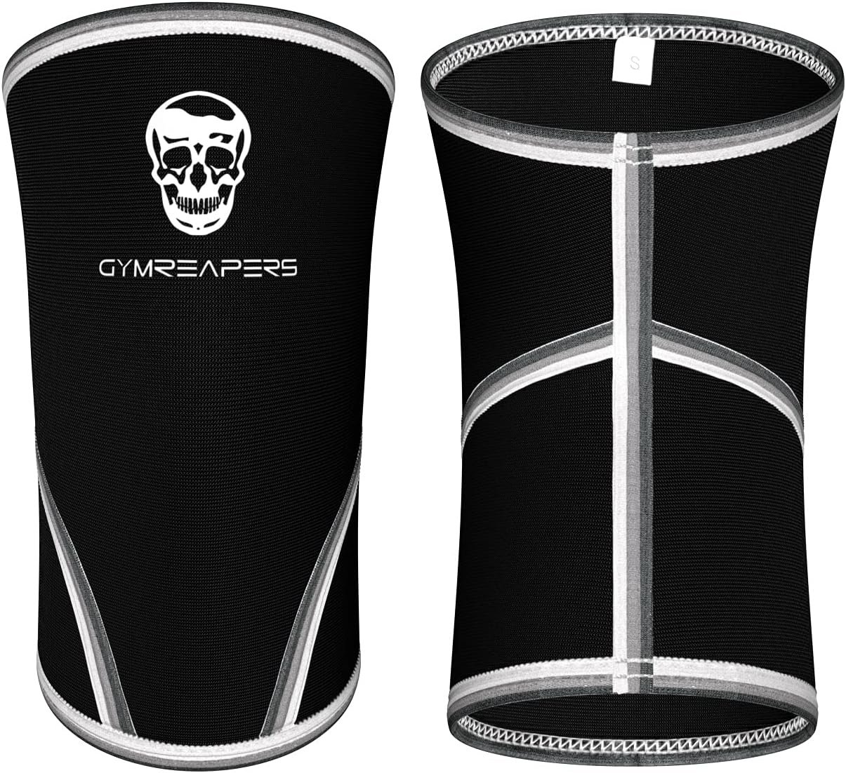 Gymreapers Elbow Sleeves for Weightlifting Powerlifting and Bench Press Support and Compression for Tendonitis Pain Relief 5mm Neoprene Training Gear for Men and Women