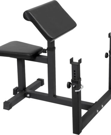HSM Preacher Curl Weight Bench Max load 450lbs Strength Training Seated Arm Isolated Barbell Dumbbell Biceps Station Home Gym