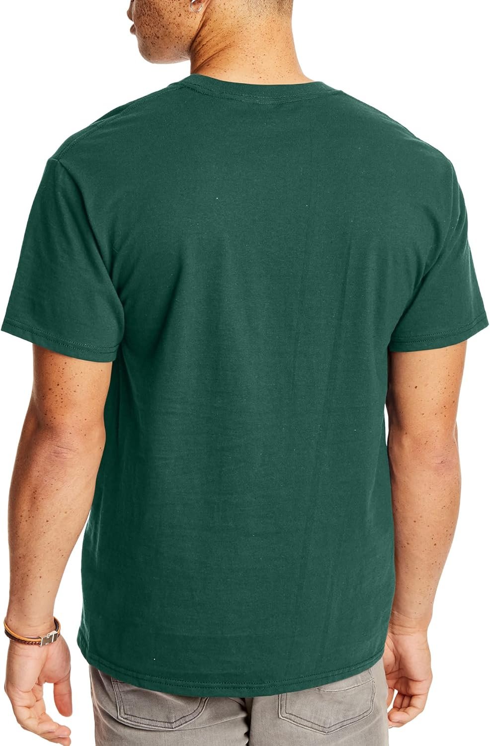 Hanes Men's Beefy-t Pocket, Heavyweight Cotton Pocket Tee for Men, Full-Cut T-Shirt, 1 Or 2 Pack