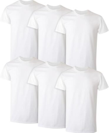 Hanes Men's Undershirt Packs, Stay-Tucked Soft Cotton Undershirts, Best Undershirts for Men, White/Black/Asstd Multipacks