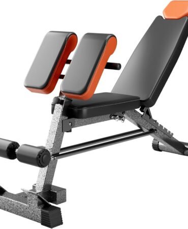 Heavy Duty 890LBS Weight Bench – Multi-Functional FID Bench with Roman Chair & Hyper Back Extension, All-in-One Adjustable Ab Sit up Bench for Strength Training