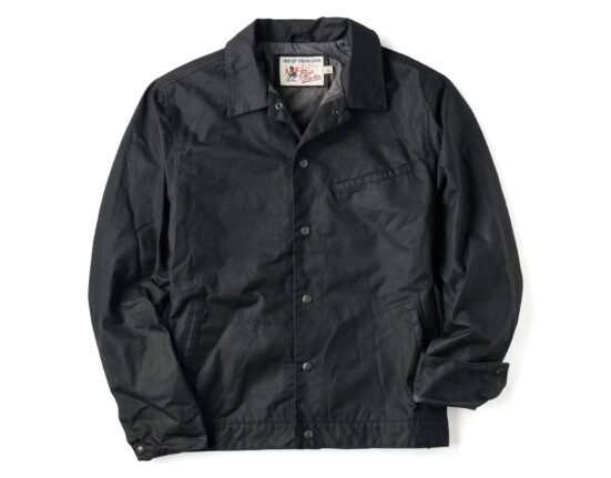 Huckberry is selling an embroidered version of its best-selling waxed jacket at 55% off