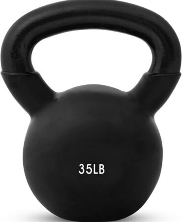 JFIT Kettlebell Weights Vinyl Coated Iron