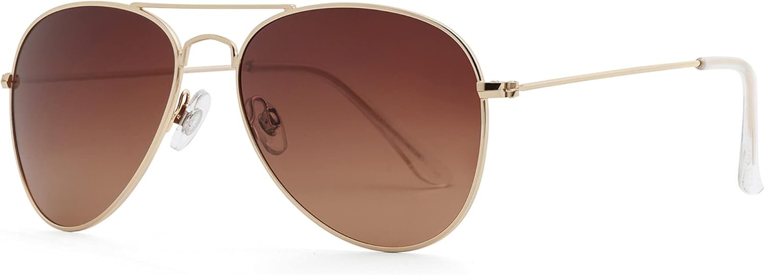 JOOX Polarized Aviator Sunglasses for Women Men, UV400 Protection Lens and Lightweight Metal Pilot Frame JX2775