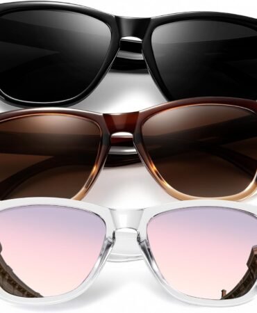 KALIYADI Womens-Sunglasses Polarized Sunglasses-Womens Trendy: Retro Sun Glasses with UV Protection for Travel Driving