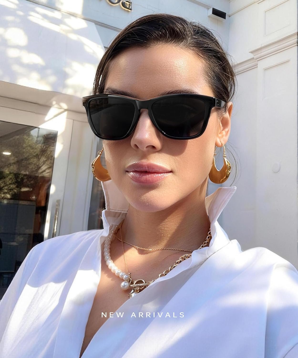 KALIYADI Womens-Sunglasses Polarized Sunglasses-Womens Trendy: Retro Sun Glasses with UV Protection for Travel Driving