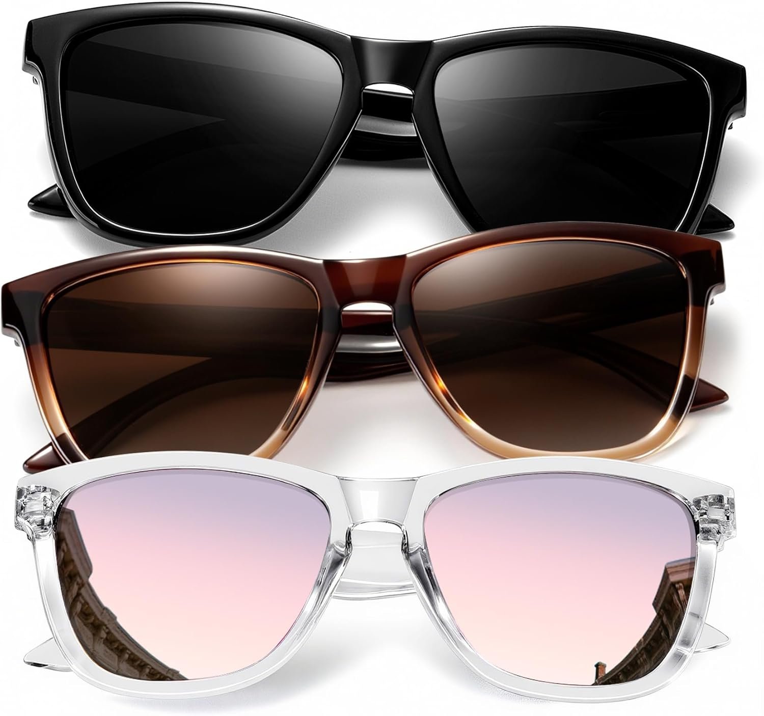 KALIYADI Womens-Sunglasses Polarized Sunglasses-Womens Trendy: Retro Sun Glasses with UV Protection for Travel Driving