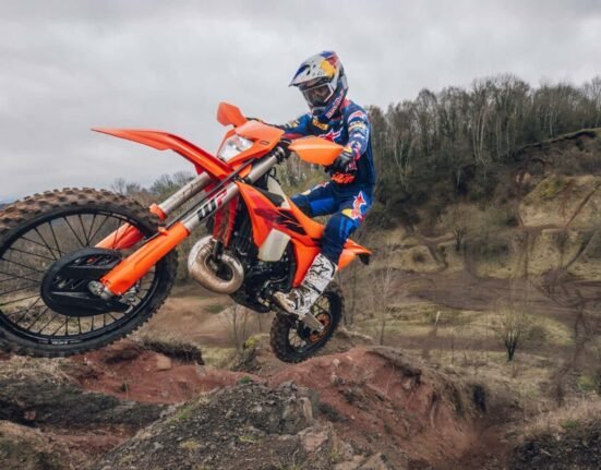 KTM debuted its enduro dirt bike lineup. same, same, but different