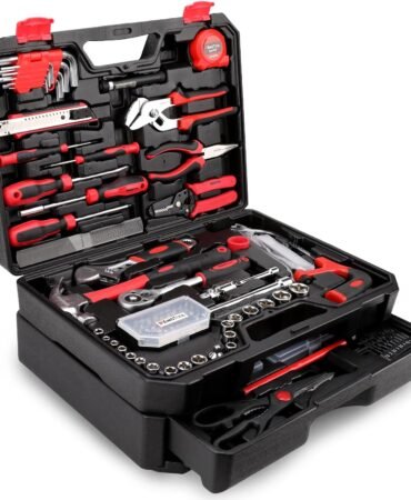 KingTool 325 Piece Home Repair Tool Kit, General Home/Auto Repair Tool Set, Toolbox Storage Case with Drawer, General Household Tool Kit - Perfect for Homeowner, Diyer, Handyman