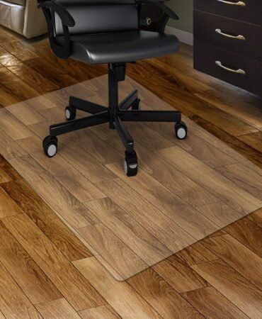 Kuyal Clear Chair mat for Hard Floors 36 x 48 inches Transparent Floor Mats Wood/Tile Protection Mat for Office & Home (36" X 48" Rectangle)