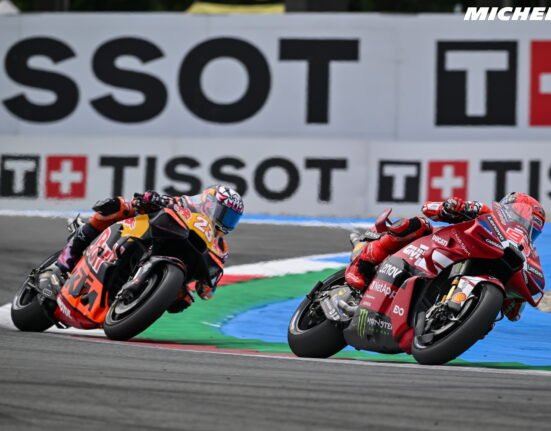 Marc Marquez explains why he raced to survive at Assen before Marco Bezzecchi crashes