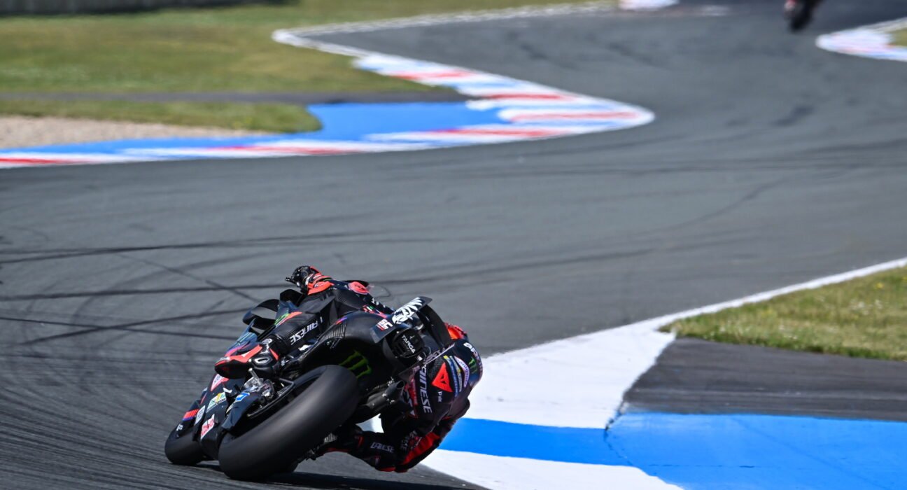 Marco Bezzecchi dominates red-flagged Assen MotoGP practice as Alex Marquez crashes hard