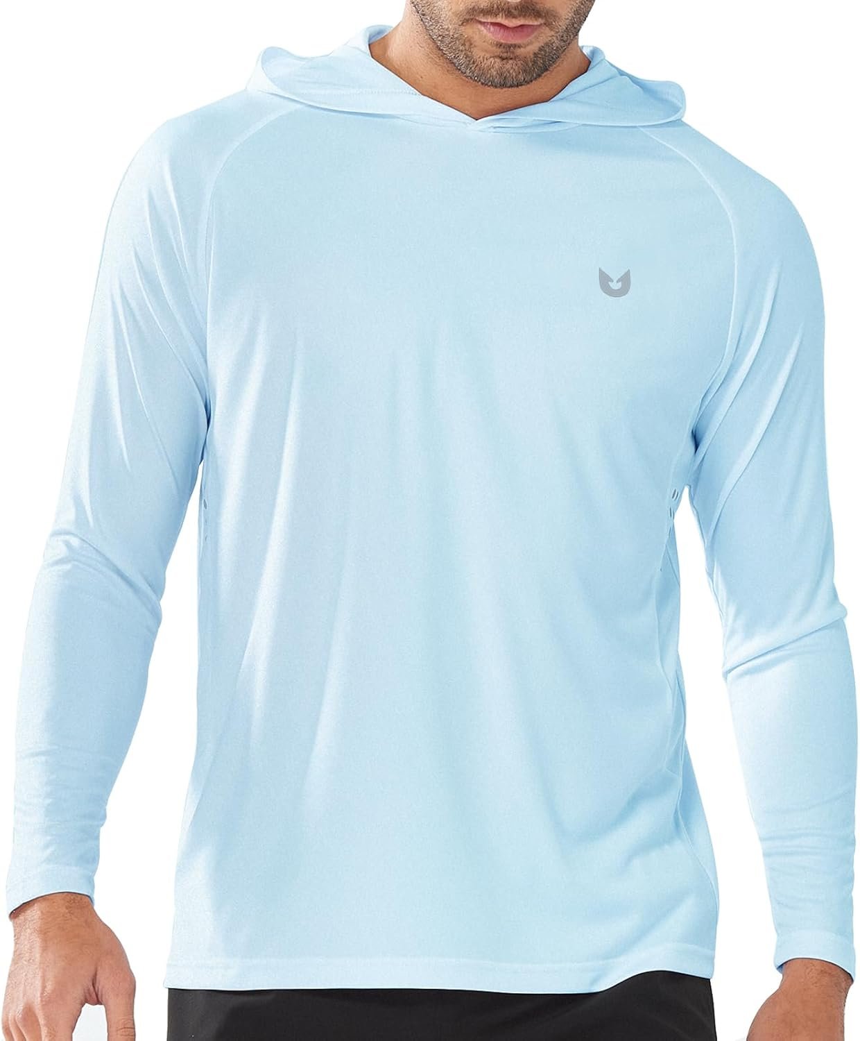 NORTHYARD Men's UPF 50+ Rash Guard Hoodie Long Sleeve Sun Protection Shirt Fishing Swim Beach Hiking Quick Dry Lightweight