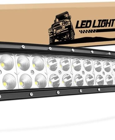 Nilight - 70015C-A LED Light Bar 22Inch 120W Curved Spot Flood Combo LED Driving Lamp Off Road Lights LED Work Light for Trucks Boat Jeep Lamp,2 Years Warranty