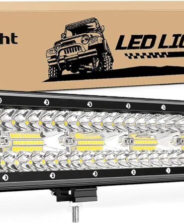 Nilight LED Light Bar 20Inch 420W Flood Spot Combo Triple Row Driving Lamp Roof Bumper Off Road LED Work Lights Pods for Van Camper Wagon Car Pickup Golf Cart ATV UTV SUV Truck Boat 4x4
