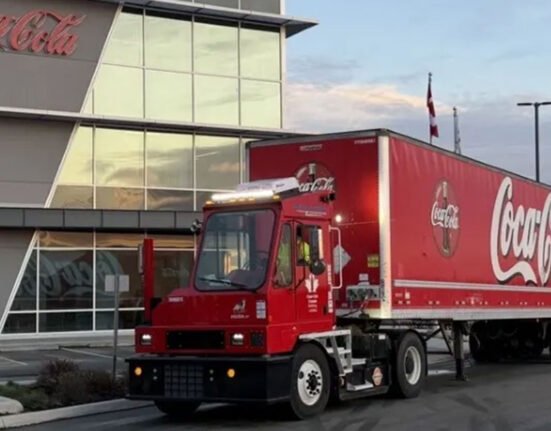 Orange EV ships 2,000th electric yard truck to Coke Canada