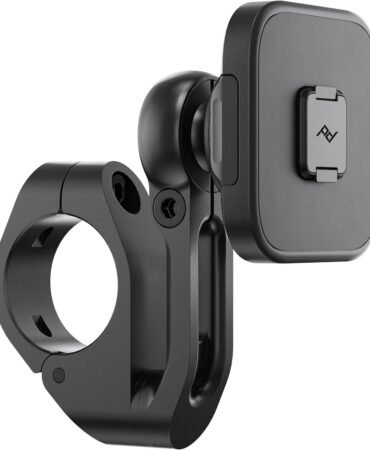 Peak Design Mobile Motorcycle Bar Phone Mount V2, Non-Charging, SlimLink Mounting Technology, Rigid Arm, Fits a Variety of Handlebars (7/8"-1.25" Diameter), Vibration Isolator, Motorcycle Phone Mount