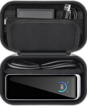 Power Bank Case Compatible with Anker Prime Power Bank 26250 (300w)/ 27650/ 25000/ 24000mAh(737) Power Banks, Storage Organizer for 100W Charging Base, Cable for Business Travel Outdoor Use (Box Only)