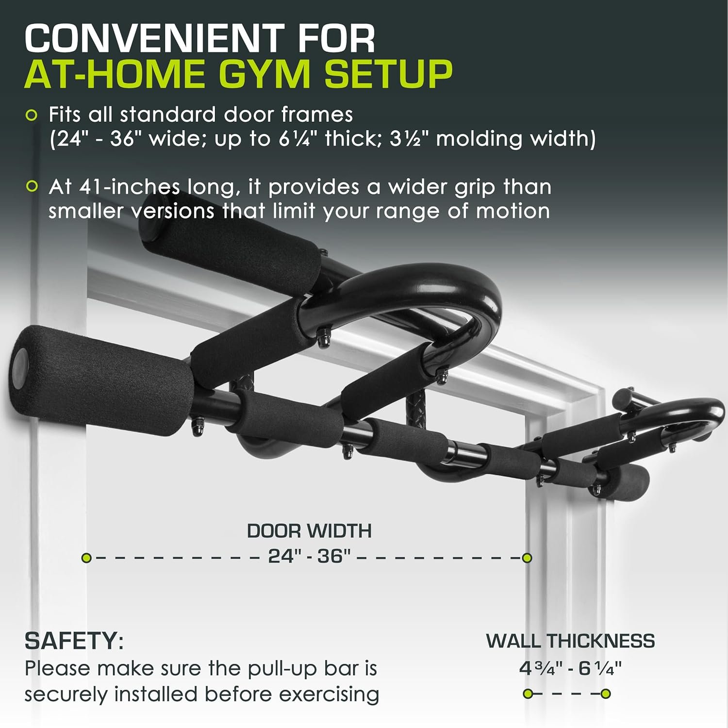 ProsourceFit Pull Up Bar for Multi Use Fitness & Home Gym Exercise