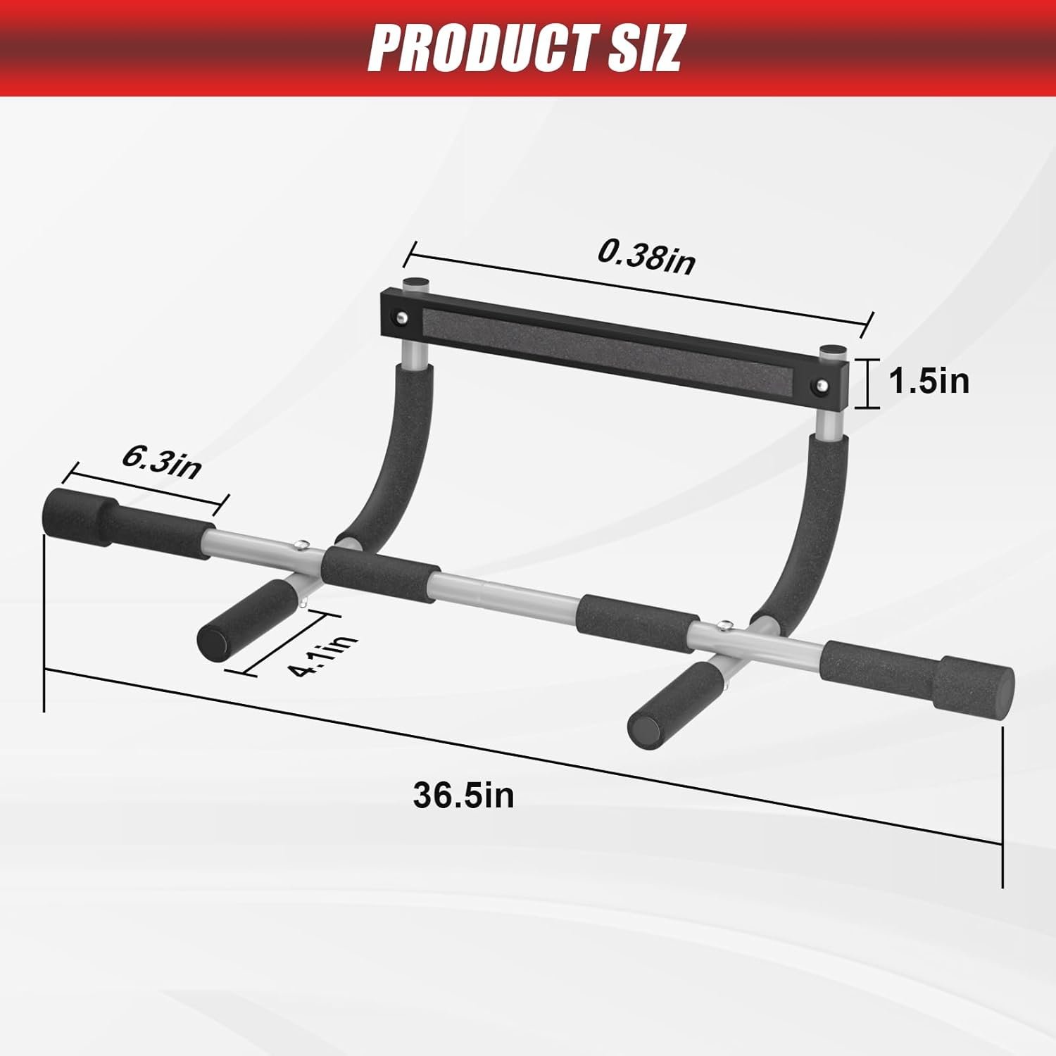 Pull Up Bar for Doorway, Portable Pull-up Bar for Strength Training, Body Fitness Workout Bar With Thickened Steel, Indoor Chin-Up Bar&Upper Body Workout Bar Fitness Trainer for Home and Gym